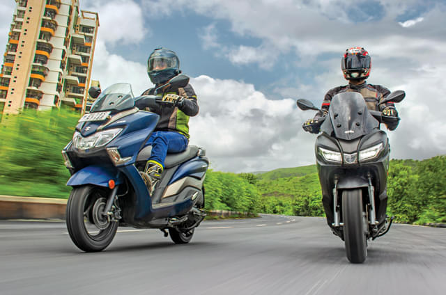 Aprilia SXR 125 vs Suzuki Burgman Street comparison
